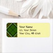 Étiquette Tarte verte, noire, rouge et blanche (En situation)