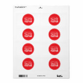 Étiquette Taste officiel (Feuille entière)