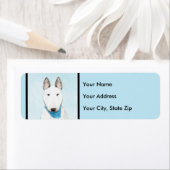 Étiquette Taureau Terrier - Cute Original Chien Art (En situation)