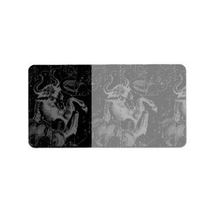 Étiquette Taurus Constellation Hevelius 1690 Decor