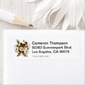 Étiquette TAZ™ déblayant la neige (En situation)