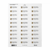 Étiquette TAZ™ déblayant la neige (Feuille entière)