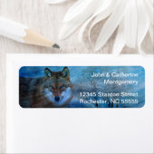 Étiquette TCWC - Noël du loup bleu (En situation)