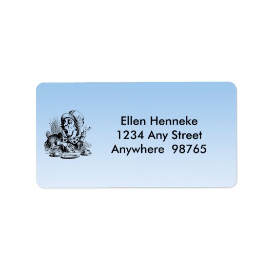 Étiquette Tea Party avec texte (Devant)