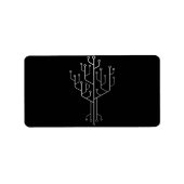 Étiquette Technique du programmeur programmeur de l'arbre de (Devant)