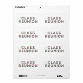 Étiquette TEE 45e Réunion de classe (Feuille entière)