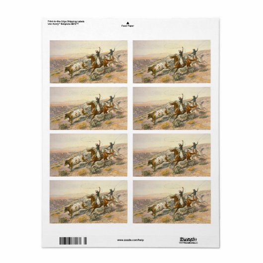 Étiquette TEE Cattle Drive (Feuille entière)