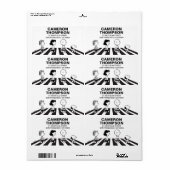 Étiquette Tee - shirt | Marche de groupe | Ajouter Votre Nom (Feuille entière)