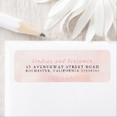 Étiquette Teintes Douces de Rose Fardées Pastel (En situation)