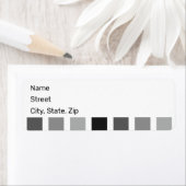 Étiquette Teintes gris argenté (En situation)