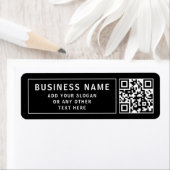 Étiquette Télécharger le code QR ou le logo | Adresse de ret (En situation)