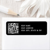 Étiquette Télécharger le code QR ou le logo | Adresse de ret (En situation)