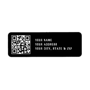 Étiquette Télécharger le code QR ou le logo Adresse de ret