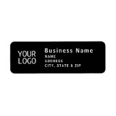 Étiquette Télécharger le logo | Adresse de retour moderne (Devant)