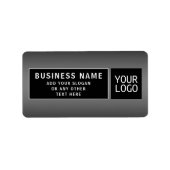 Étiquette Télécharger le logo ou le code QR | Adresse de ret (Devant)