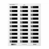 Étiquette Téléchargez votre propre code QR | Adresse de reto (Feuille entière)