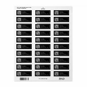 Étiquette Téléchargez votre propre code QR | Adresse de reto (Feuille entière)