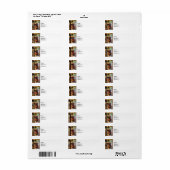 Étiquette Téléphone à l'ancienne (Feuille entière)