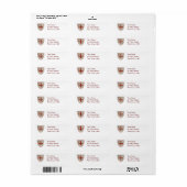 Étiquette Templar Cross (Feuille entière)