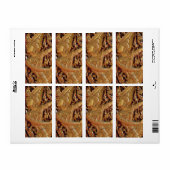 Étiquette Temple bouddhiste thaïlandais Détail (Feuille entière)