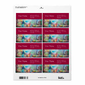 Étiquette TEMPTATION Chevalier foncé et le trésor du diable, (Feuille entière)