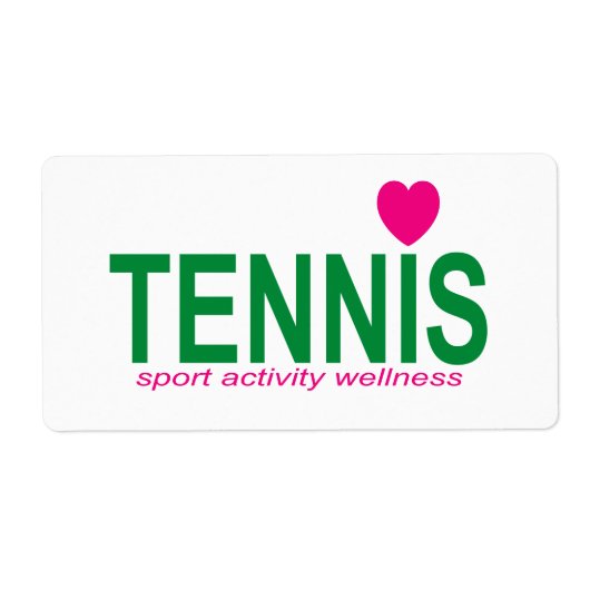 Étiquette Tennis (Devant)