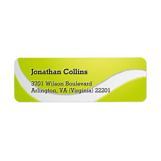 Étiquette Tennis personnalisé | Sport (Devant)