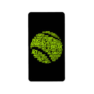 Étiquette Termes Tennis Joueur De Tennis Jouer Tennis Ball