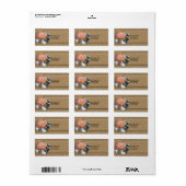 Étiquette Terra Cotta Soleil Sur Sable Et Rochers (Feuille entière)