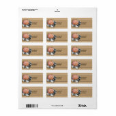 Étiquette Terra Cotta Soleil Sur Sable Et Rochers (Feuille entière)