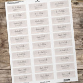 Étiquette Terracotta Floral Aquarelle Verdure Foliage