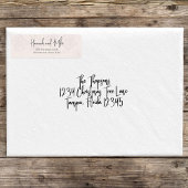 Étiquette Terracotta Floral Aquarelle Verdure Foliage