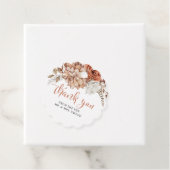 Étiquette Terracottal Automne Automne Merci floral (En situation)