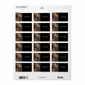 Étiquette Terrier Airedale Nouvelle Adresse (Feuille entière)