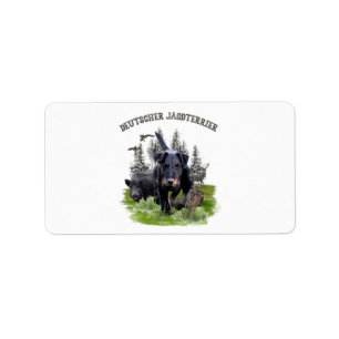 Étiquette Terrier de chasse allemand (Jagdterrier)
