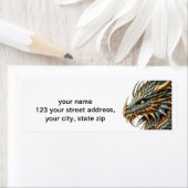 Étiquette Tête de dragon (En situation)