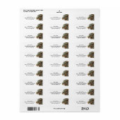 Étiquette Tête de dragon (Feuille entière)