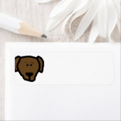 Étiquette tête de laboratoire (En situation)