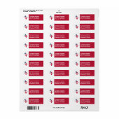 Étiquette Texas Longhorns et le drapeau sur une adresse de r (Feuille entière)