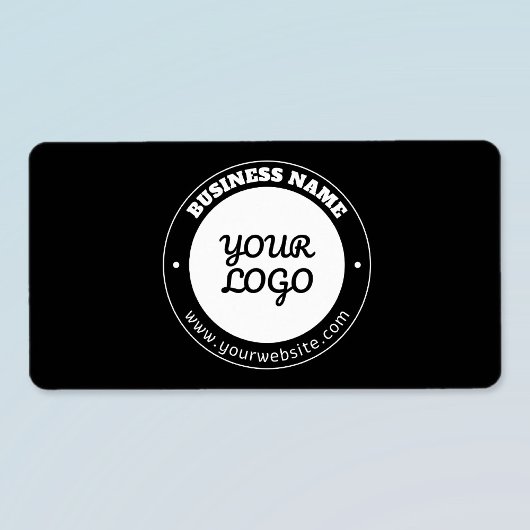 Étiquette Texte circulaire modifiable et Modèle de logo télé