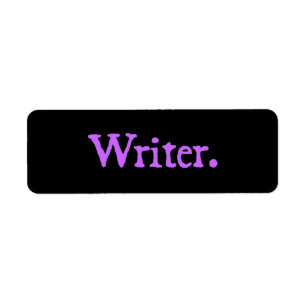Étiquette Texte de lavande d'auteur