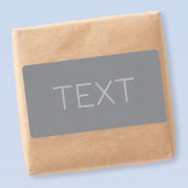 Étiquette Texte gris au look 3D simple