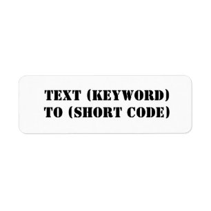 ÉTIQUETTE TEXTE (MOT-CLÉ) À (CODE COURT)