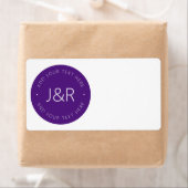 Étiquette Texte personnalisé élégant (En situation)