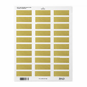 Étiquette Texture Arrière - plan Gold Foil (Feuille entière)