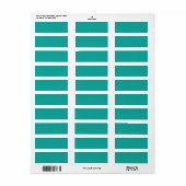 Étiquette Texture Arrière - plan Turquoise plat (Feuille entière)