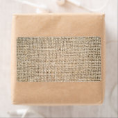 Étiquette Texture de Burlap (En situation)