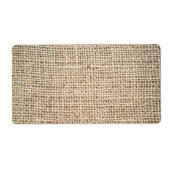 Étiquette Texture de Burlap (Devant)
