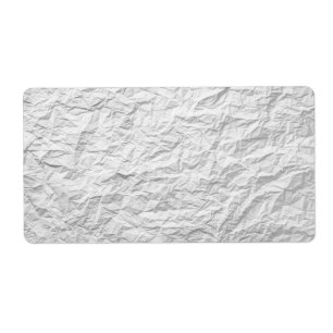 Étiquette Texture de papier chiffonnée pour l'arrière - pl