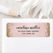 Étiquette Texture de Parties scintillant floue Adresse de re (En situation)